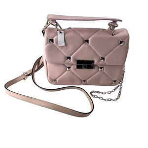 White House Black Market Pink Convertible Satchel Crossbody Handbag Purse